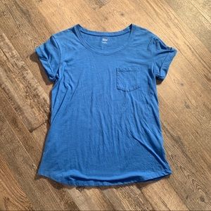 Blue Tee w/ front pocket
